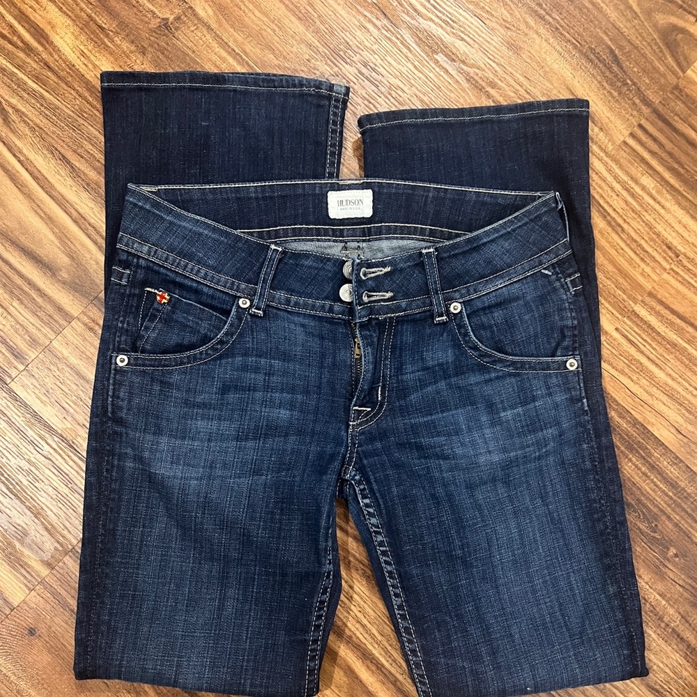 Hudson Jeans Women's Boot Cut in Dark Blue - Picture 3 of 7